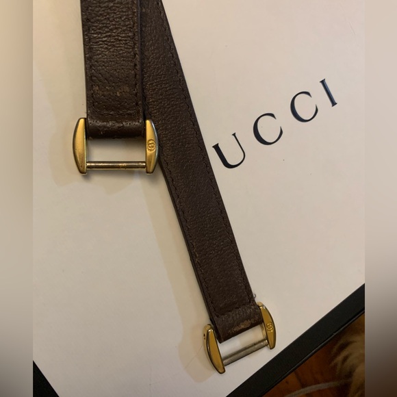 2 Gucci Leather Straps 24 inches from hardware 2 hardware - Picture 4 of 8